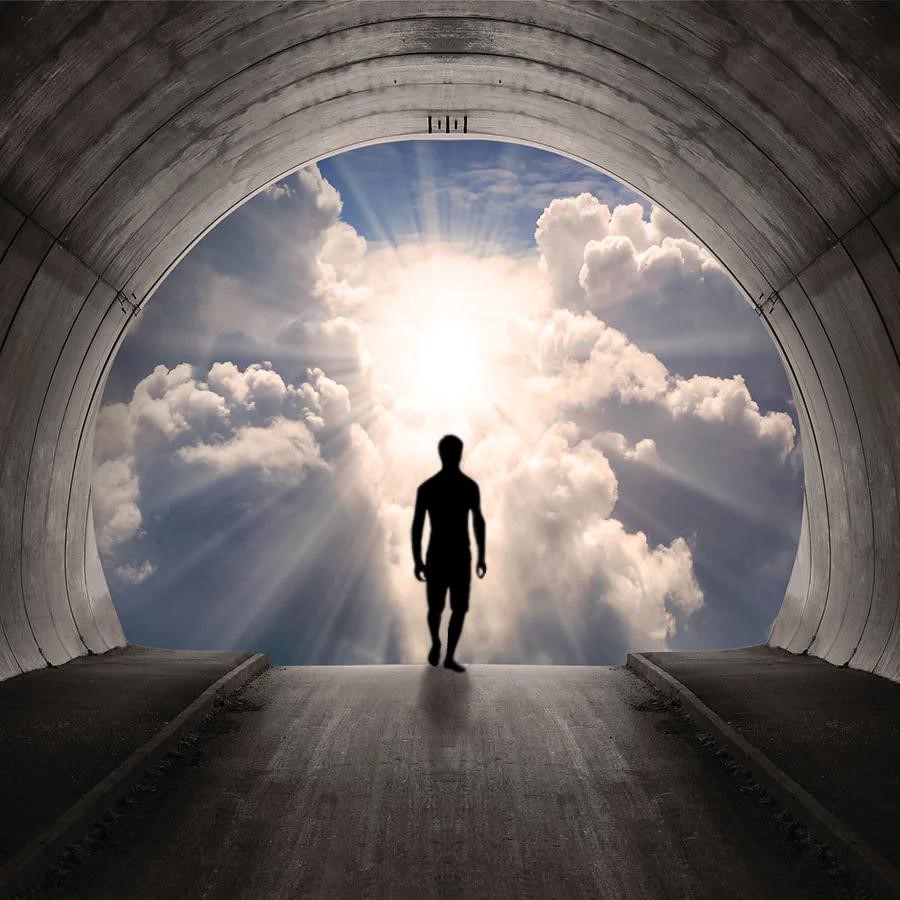 Man Through Cloud Man Through Cloud