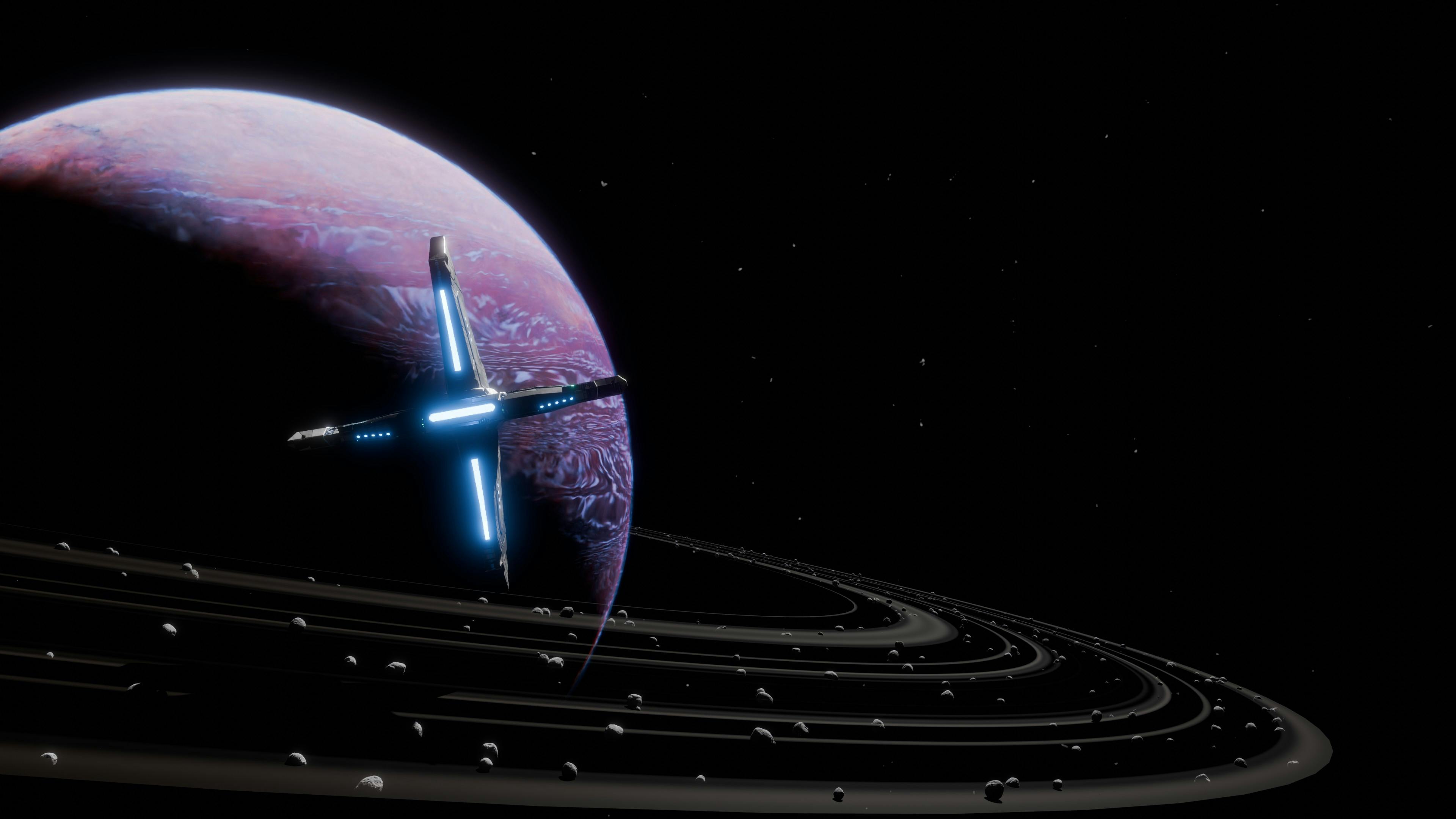 space ship and planet space ship and planet